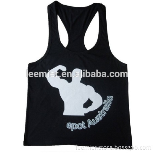 Custom High Quality t-back crop back gym singlets